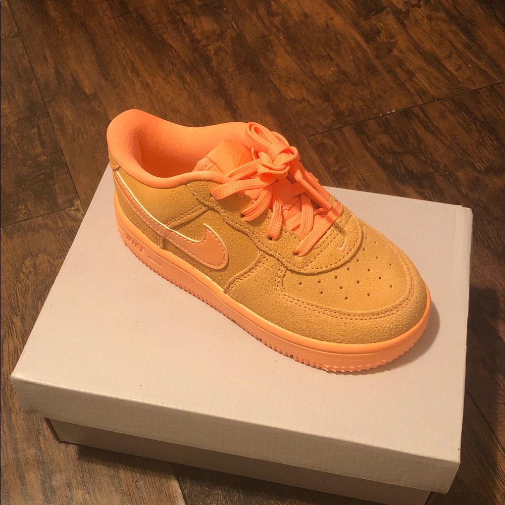 Nike Toddler  Orange Air Force Ones Brand New